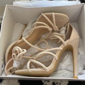 EGO Nude Strappy Heels